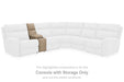 Next-Gen DuraPella Power Reclining Sectional Loveseat with Console - Yulissa Home Furnishings (NJ)