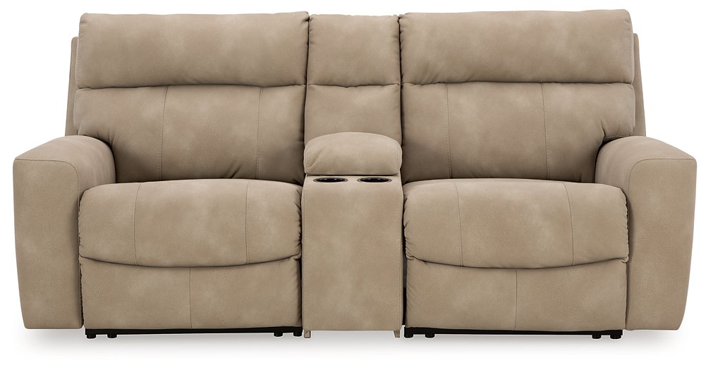 Next-Gen DuraPella Power Reclining Sectional Loveseat with Console - Yulissa Home Furnishings (NJ)