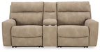 Next-Gen DuraPella Power Reclining Sectional Loveseat with Console - Yulissa Home Furnishings (NJ)