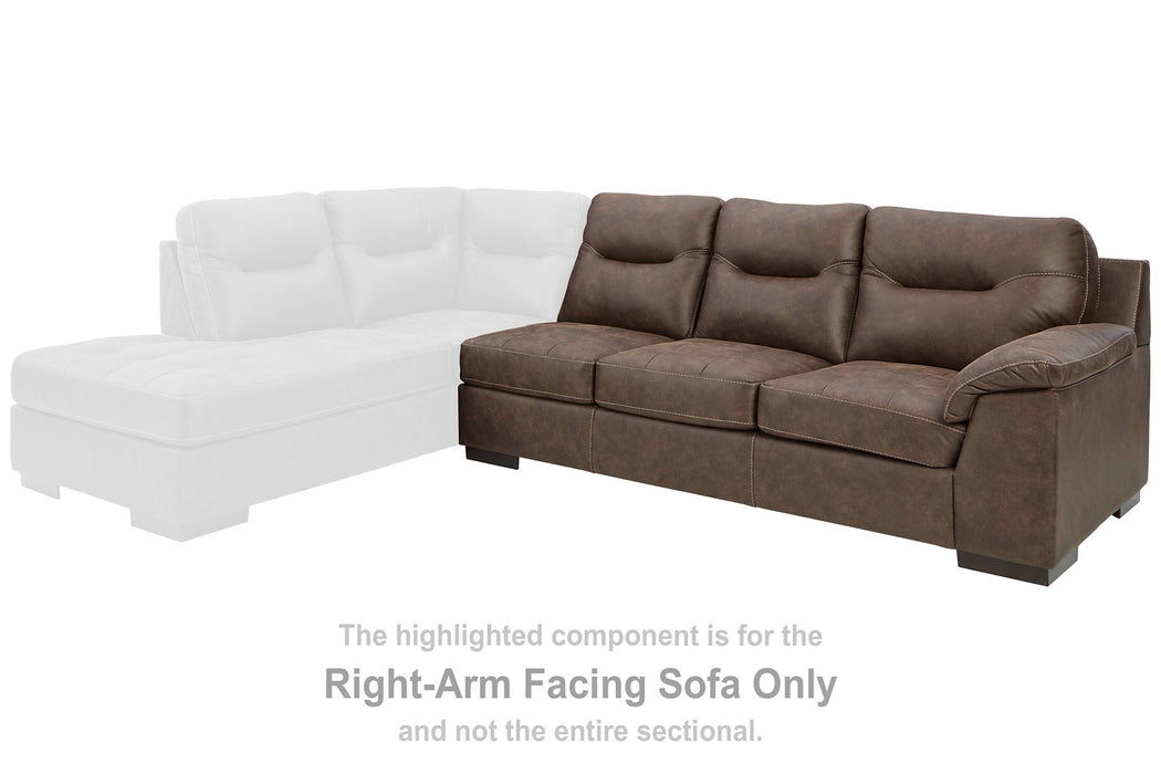 Maderla 2-Piece Sectional with Chaise - Yulissa Home Furnishings (NJ)