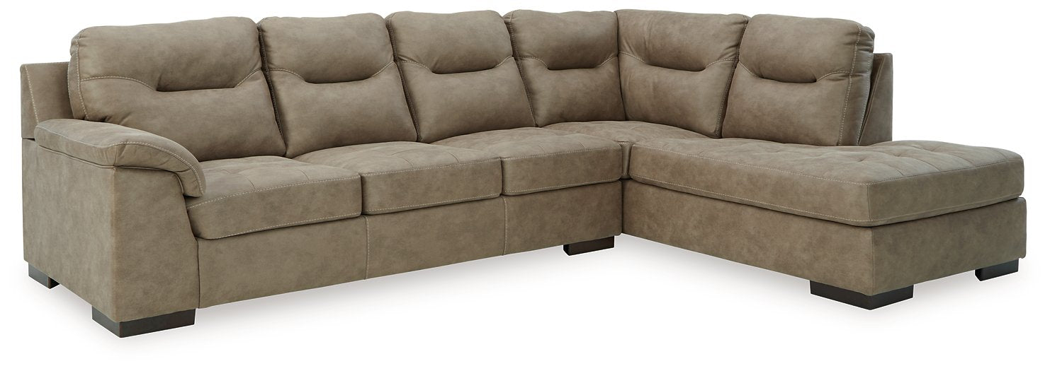 Maderla 2-Piece Sectional with Chaise - Yulissa Home Furnishings (NJ)