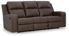 Lavenhorne Reclining Sofa with Drop Down Table - Yulissa Home Furnishings (NJ)