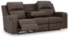 Lavenhorne Reclining Sofa with Drop Down Table - Yulissa Home Furnishings (NJ)