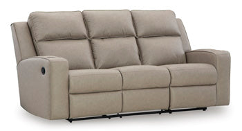 Lavenhorne Reclining Sofa with Drop Down Table - Yulissa Home Furnishings (NJ)