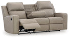 Lavenhorne Reclining Sofa with Drop Down Table - Yulissa Home Furnishings (NJ)