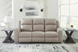 Lavenhorne Reclining Sofa with Drop Down Table - Yulissa Home Furnishings (NJ)