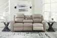 Lavenhorne Reclining Sofa with Drop Down Table - Yulissa Home Furnishings (NJ)