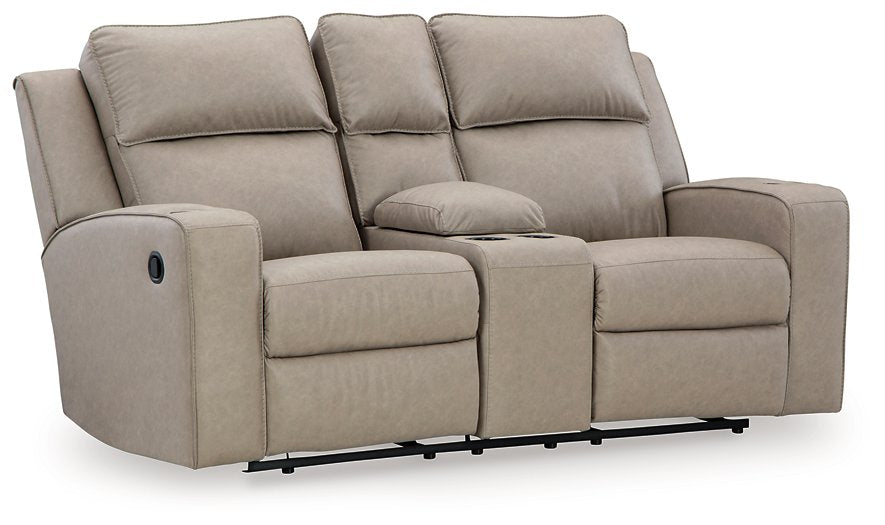 Lavenhorne Reclining Loveseat with Console - Yulissa Home Furnishings (NJ)