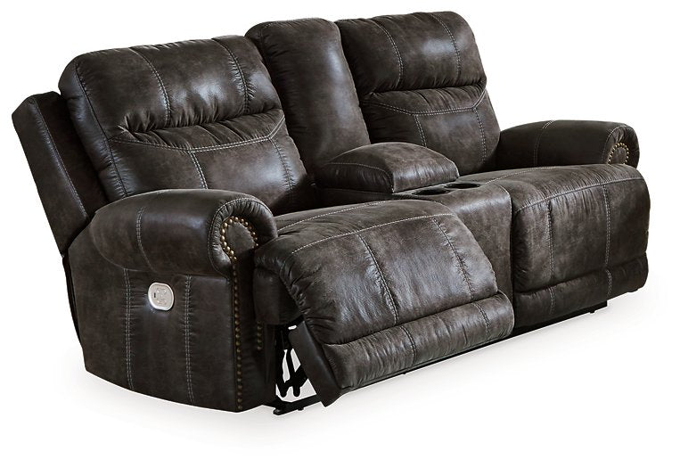 Grearview Power Reclining Loveseat with Console - Yulissa Home Furnishings (NJ)