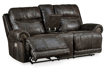 Grearview Power Reclining Loveseat with Console - Yulissa Home Furnishings (NJ)