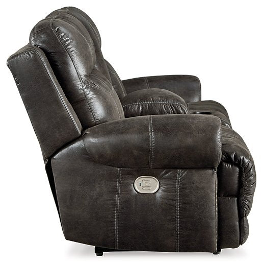 Grearview Power Reclining Loveseat with Console - Yulissa Home Furnishings (NJ)