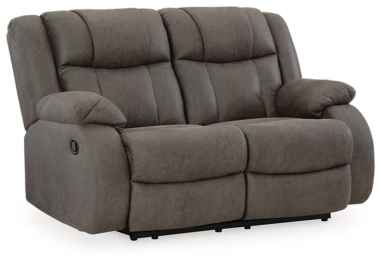 First Base Reclining Loveseat - Yulissa Home Furnishings (NJ)