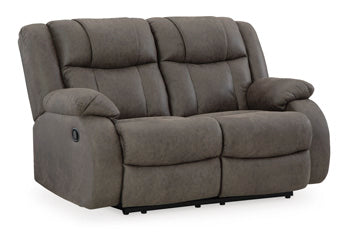 First Base Reclining Loveseat - Yulissa Home Furnishings (NJ)