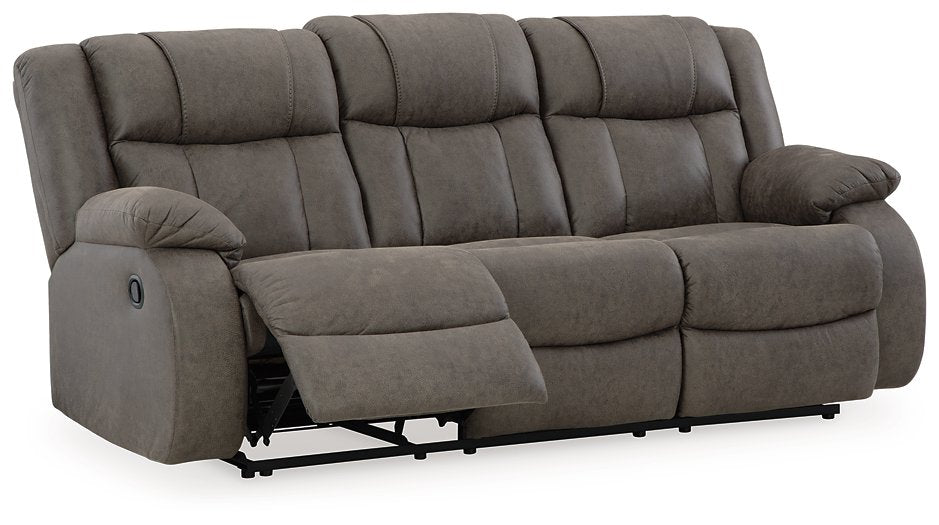 First Base Reclining Sofa - Yulissa Home Furnishings (NJ)