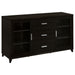 Lewes 2-door TV Stand with Adjustable Shelves Cappuccino image