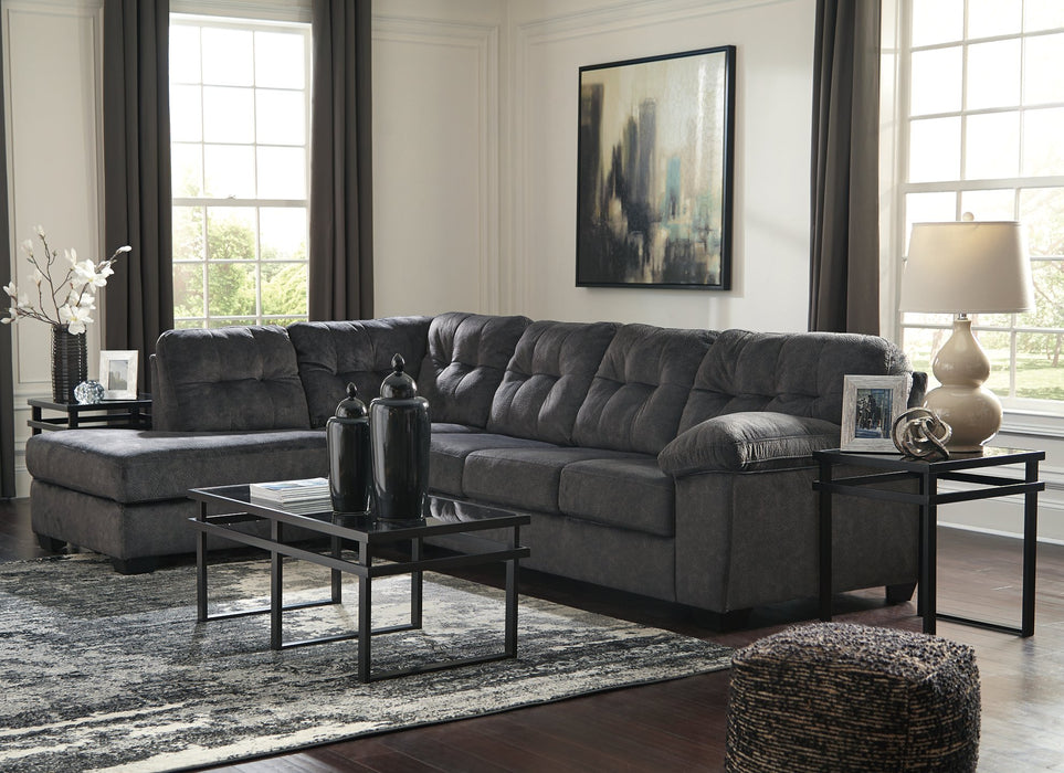 Accrington 2-Piece Sectional with Chaise - Yulissa Home Furnishings (NJ)