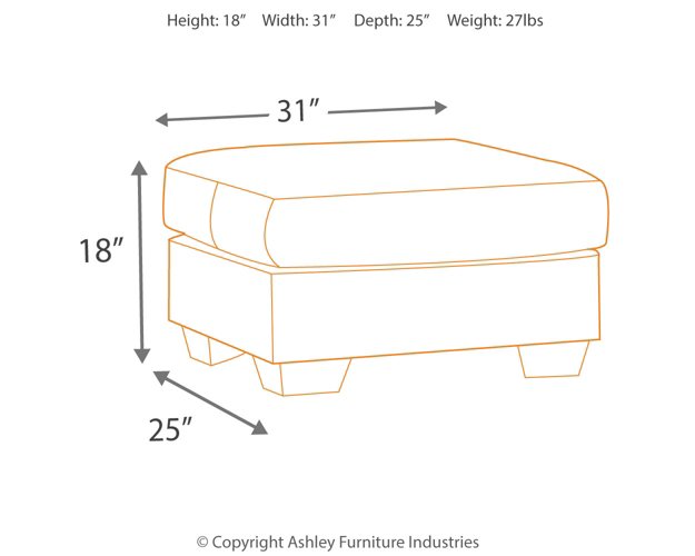 Darcy Ottoman - Yulissa Home Furnishings (NJ)