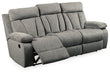 Mitchiner Reclining Sofa with Drop Down Table - Yulissa Home Furnishings (NJ)