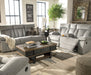 Mitchiner Reclining Sofa with Drop Down Table - Yulissa Home Furnishings (NJ)