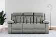 Mitchiner Reclining Sofa with Drop Down Table - Yulissa Home Furnishings (NJ)