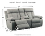 Mitchiner Reclining Loveseat with Console - Yulissa Home Furnishings (NJ)