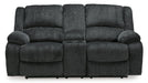 Draycoll Power Reclining Loveseat with Console - Yulissa Home Furnishings (NJ)