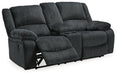 Draycoll Reclining Loveseat with Console - Yulissa Home Furnishings (NJ)