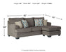 Dorsten Sofa Chaise - Yulissa Home Furnishings (NJ)