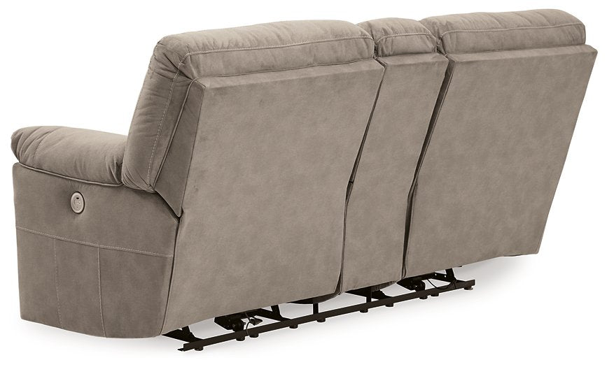 Cavalcade Power Reclining Loveseat with Console - Yulissa Home Furnishings (NJ)