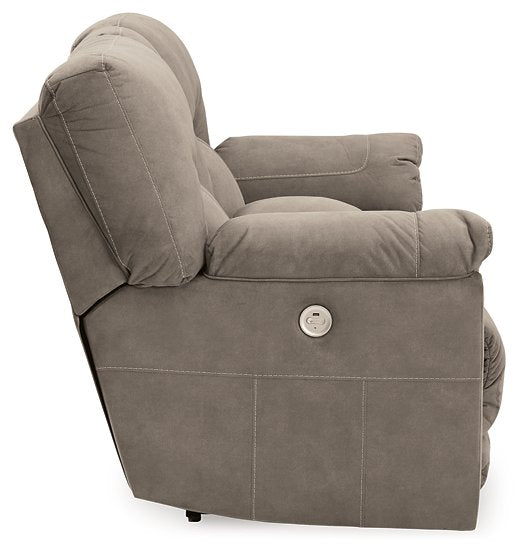 Cavalcade Power Reclining Loveseat with Console - Yulissa Home Furnishings (NJ)