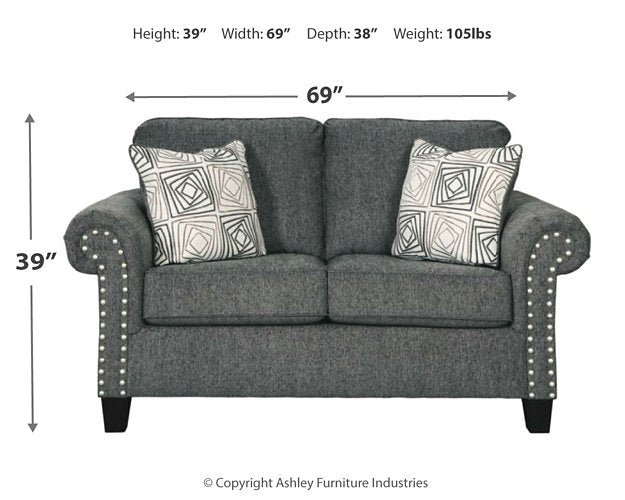 Agleno Loveseat - Yulissa Home Furnishings (NJ)