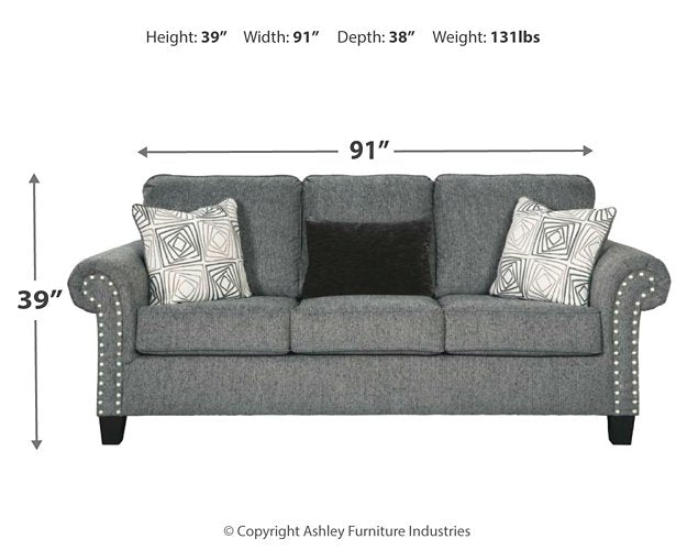 Agleno Sofa - Yulissa Home Furnishings (NJ)