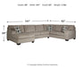 Ballinasloe 3-Piece Sectional with Chaise - Yulissa Home Furnishings (NJ)