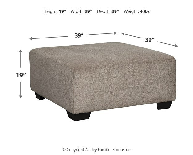 Ballinasloe Oversized Ottoman - Yulissa Home Furnishings (NJ)