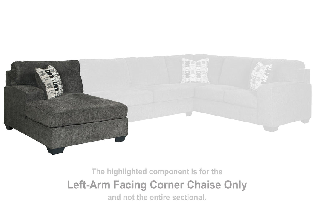 Ballinasloe 3-Piece Sectional with Chaise - Yulissa Home Furnishings (NJ)