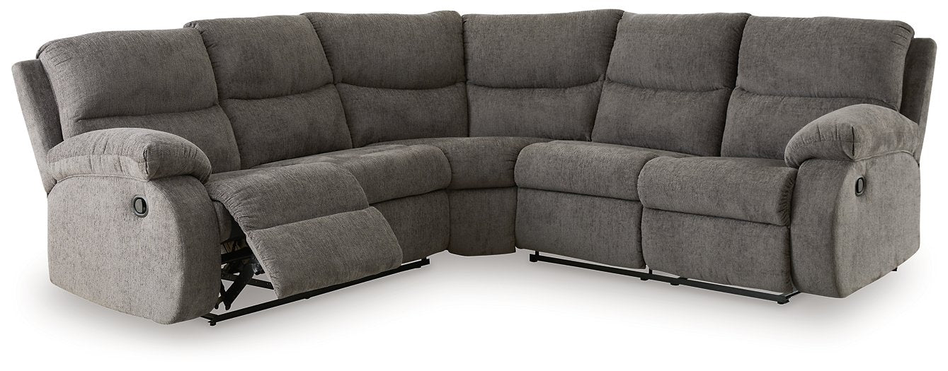 Museum 2-Piece Reclining Sectional - Yulissa Home Furnishings (NJ)