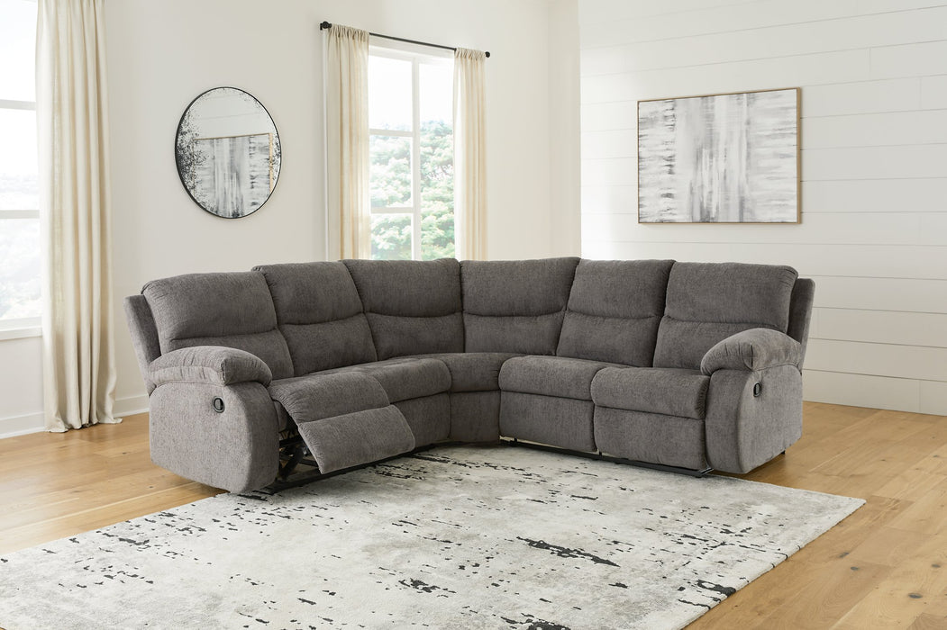 Museum 2-Piece Reclining Sectional - Yulissa Home Furnishings (NJ)