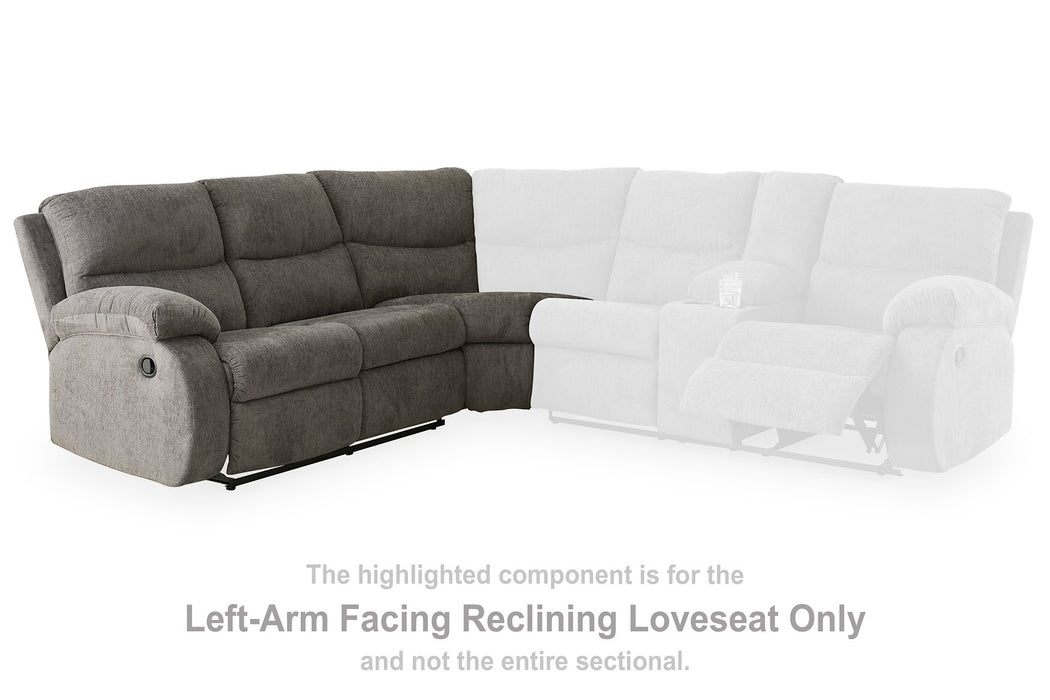 Museum 2-Piece Reclining Sectional - Yulissa Home Furnishings (NJ)