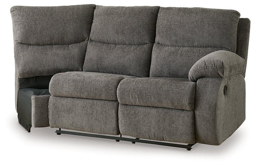 Museum 2-Piece Reclining Sectional - Yulissa Home Furnishings (NJ)