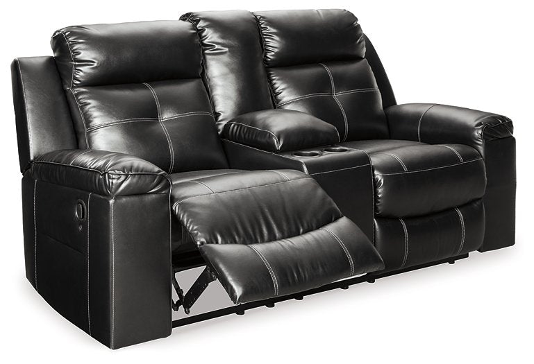 Kempten Reclining Loveseat with Console - Yulissa Home Furnishings (NJ)