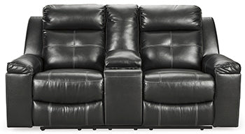 Kempten Reclining Loveseat with Console - Yulissa Home Furnishings (NJ)