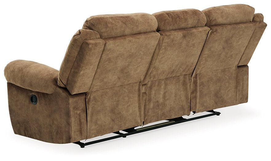 Huddle-Up Reclining Sofa with Drop Down Table - Yulissa Home Furnishings (NJ)