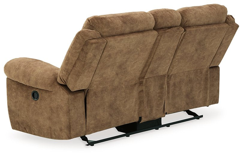 Huddle-Up Glider Reclining Loveseat with Console - Yulissa Home Furnishings (NJ)