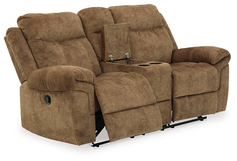 Huddle-Up Glider Reclining Loveseat with Console - Yulissa Home Furnishings (NJ)