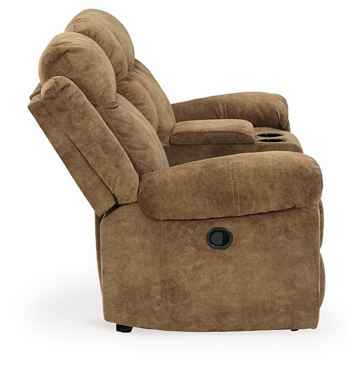 Huddle-Up Glider Reclining Loveseat with Console - Yulissa Home Furnishings (NJ)