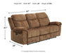 Huddle-Up Reclining Sofa with Drop Down Table - Yulissa Home Furnishings (NJ)