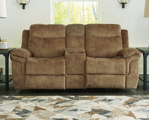 Huddle-Up Glider Reclining Loveseat with Console - Yulissa Home Furnishings (NJ)