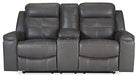 Jesolo Reclining Loveseat with Console - Yulissa Home Furnishings (NJ)