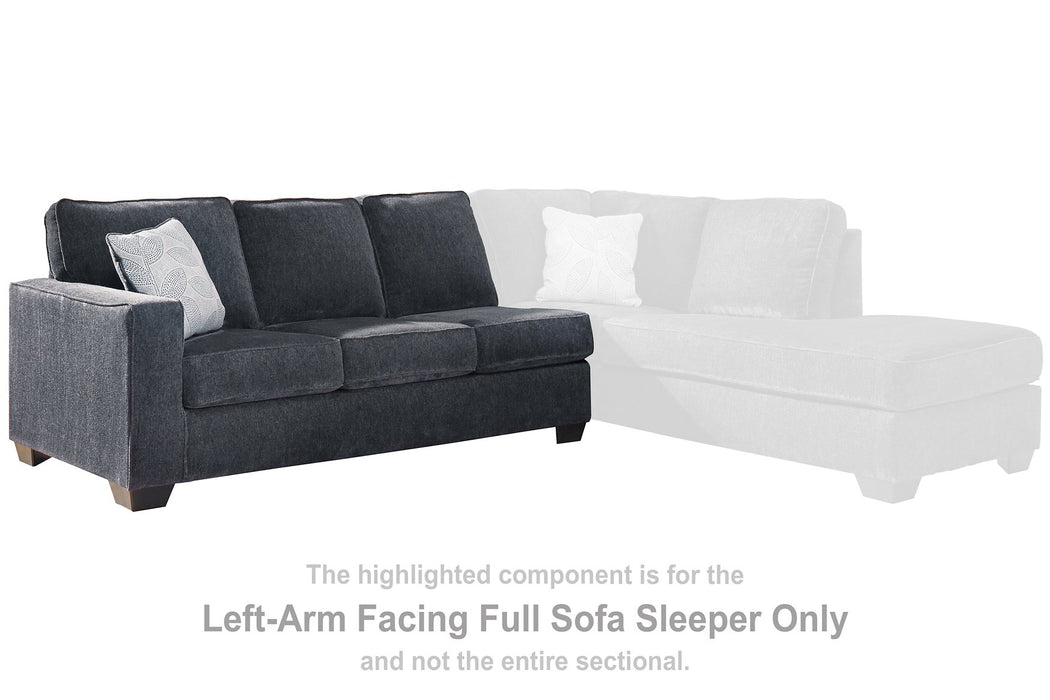 Altari 2-Piece Sleeper Sectional with Chaise - Yulissa Home Furnishings (NJ)