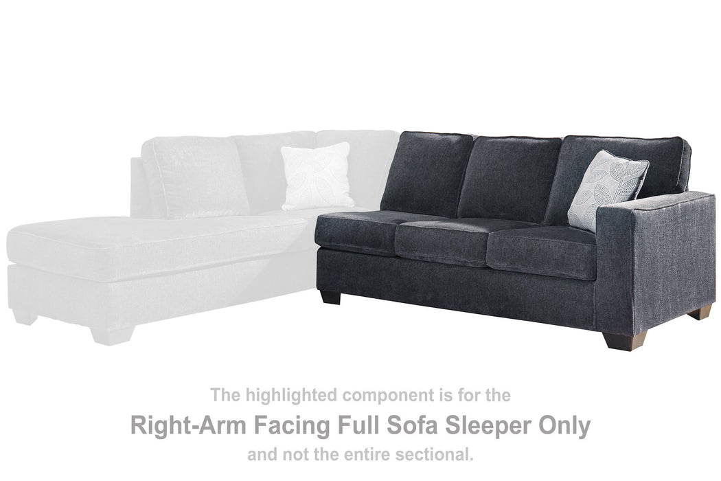 Altari 2-Piece Sleeper Sectional with Chaise - Yulissa Home Furnishings (NJ)